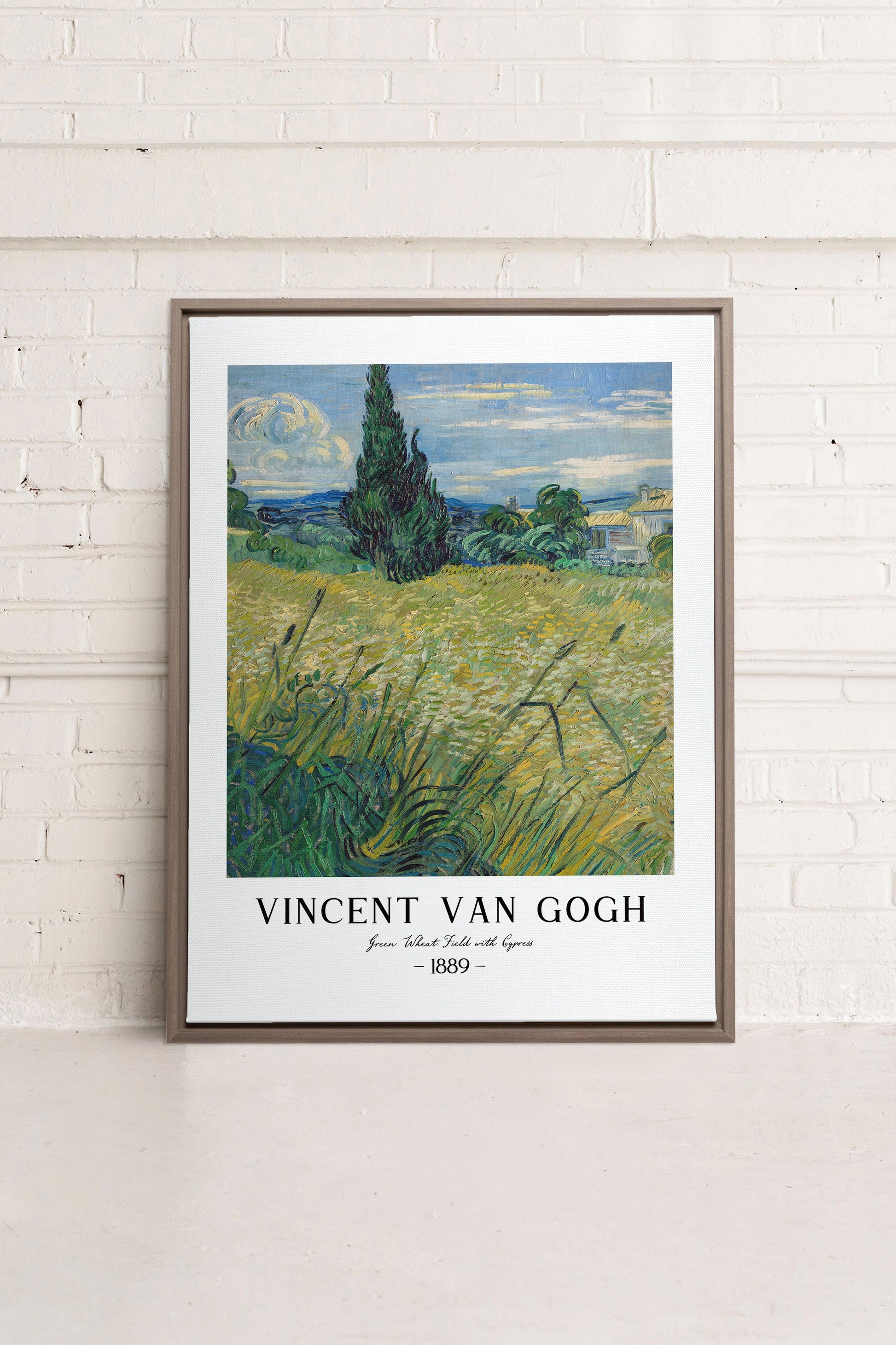 GREEN WHEAT FIELD, Stretched Canvas Artwork