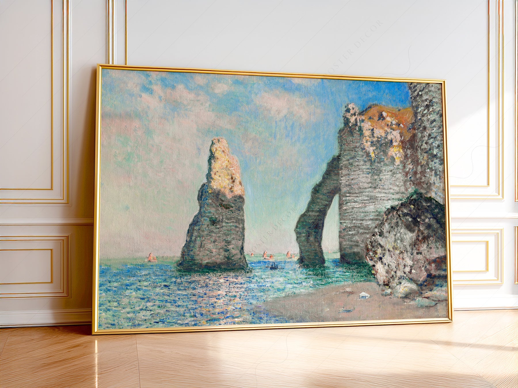 Claude Monet The Cliffs at Étretat Art Print – Impressionist Seascape Poster