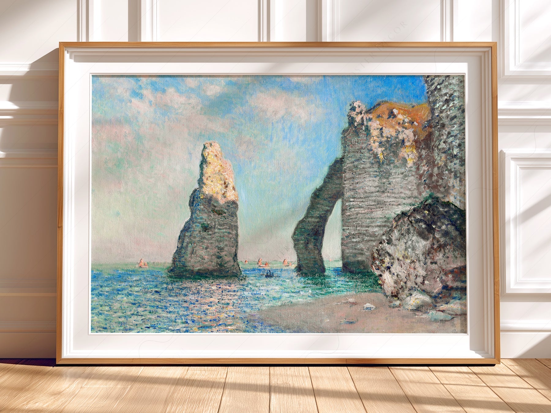 Claude Monet The Cliffs at Étretat Art Print – Impressionist Seascape Poster