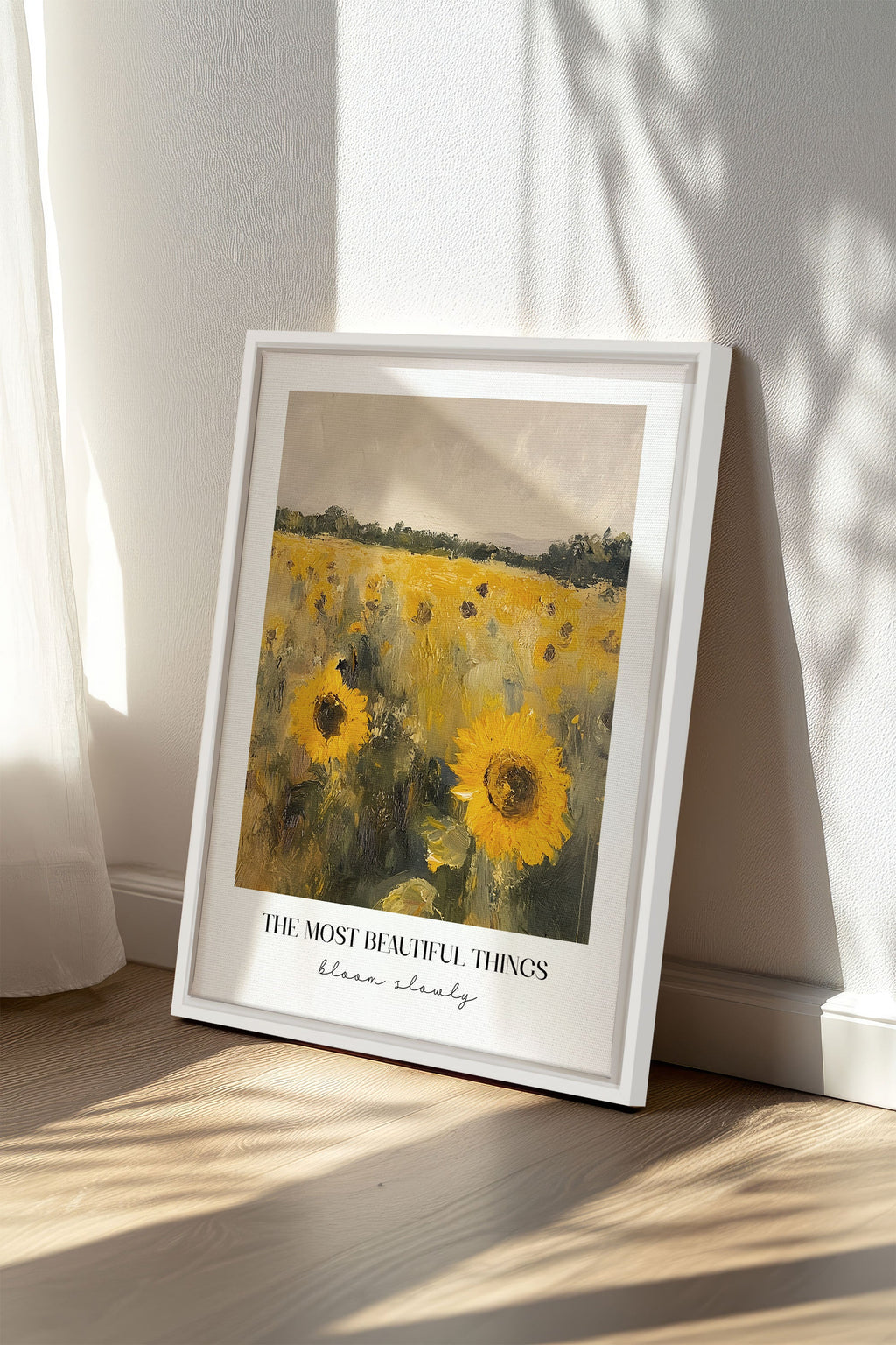 BLOOM SLOWLY, Stretched Canvas Artwork
