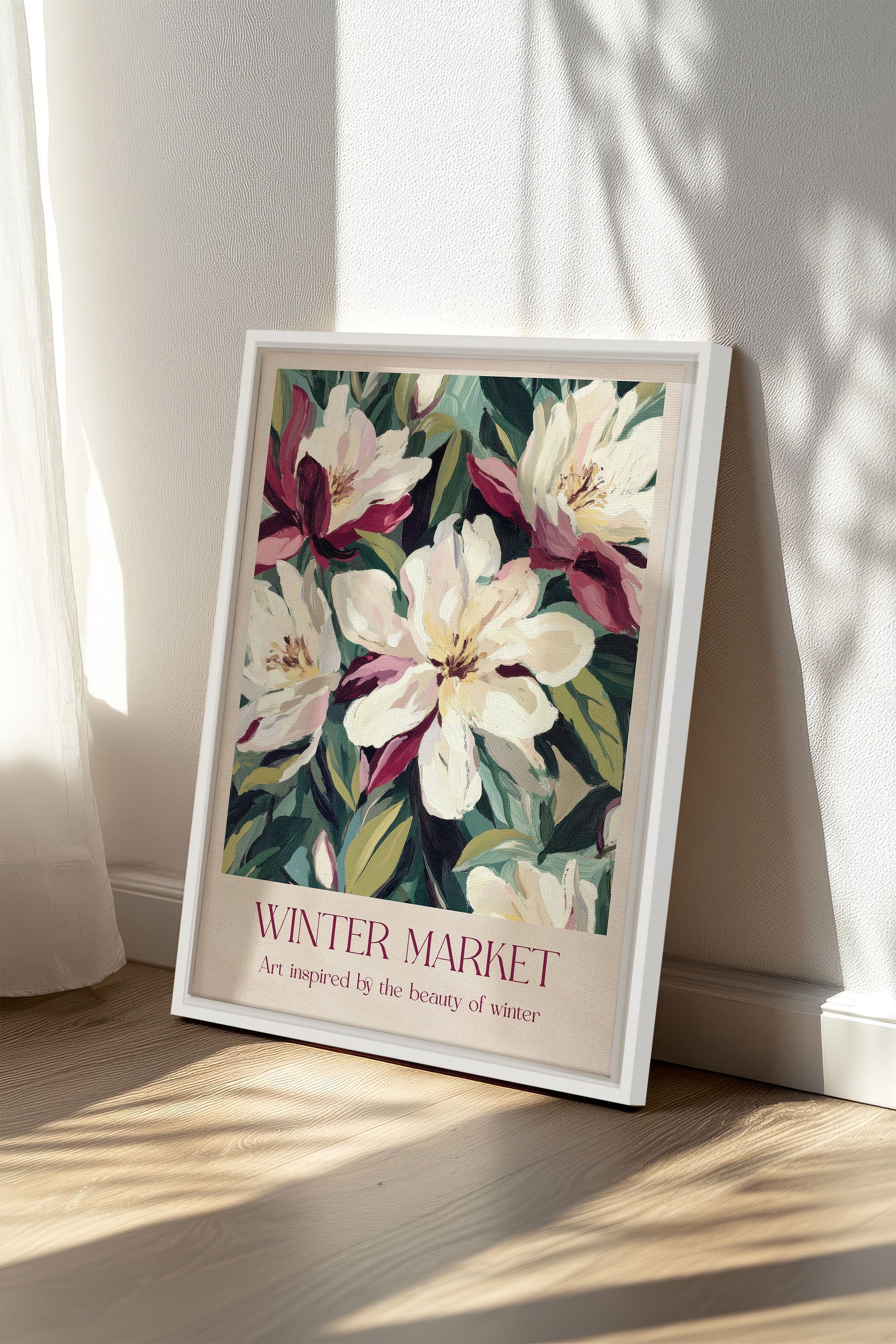 WINTER MARKET II, Stretched Canvas Artwork