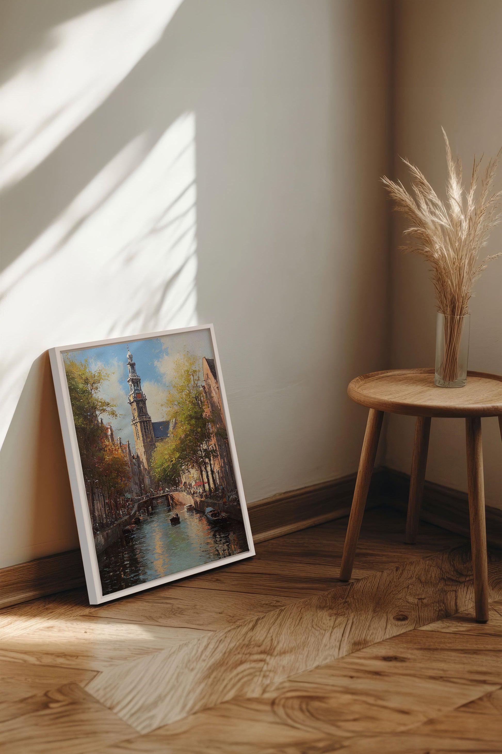 Amsterdam Canals, Stretched Canvas Artwork