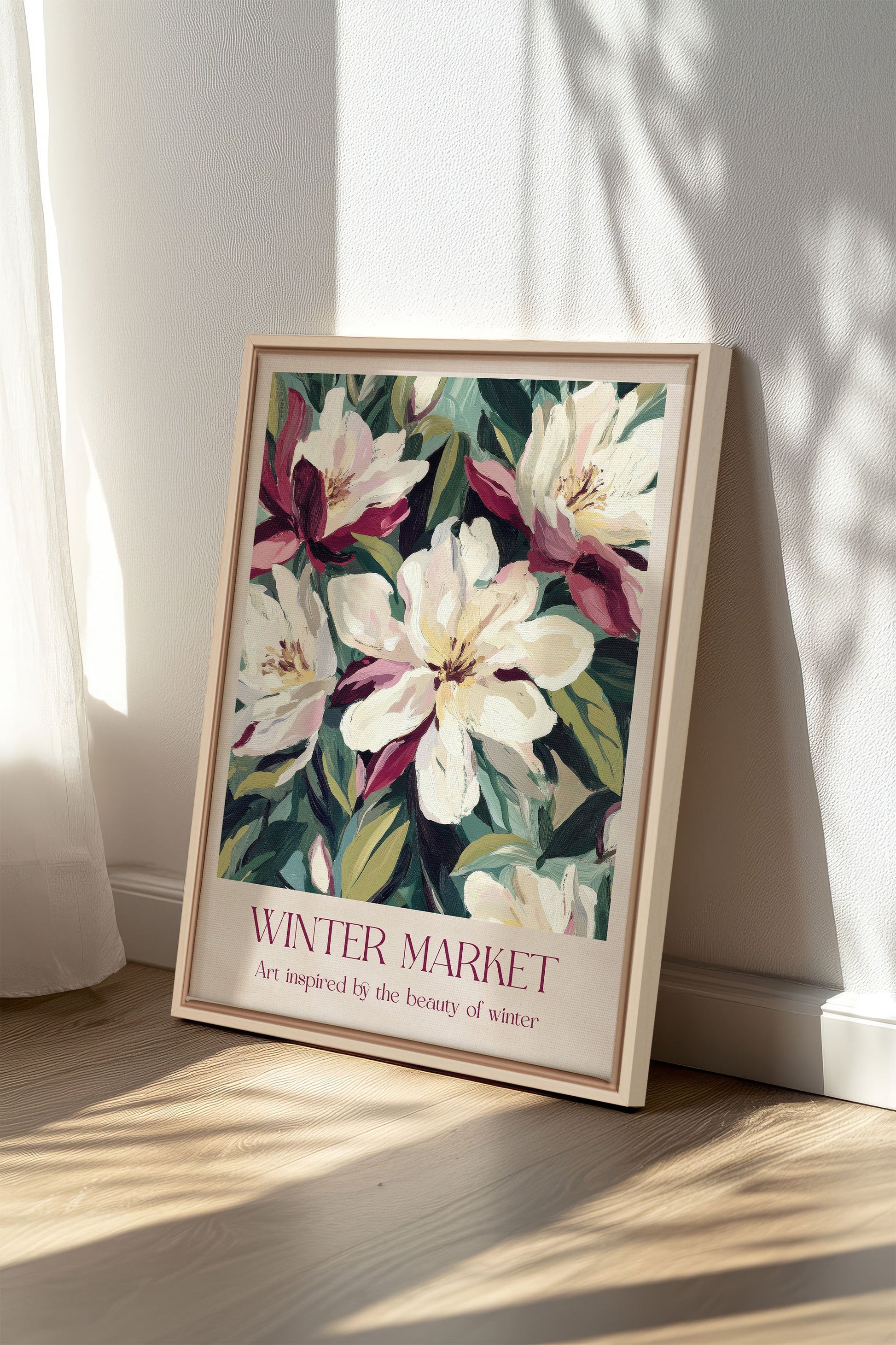 WINTER MARKET II, Stretched Canvas Artwork