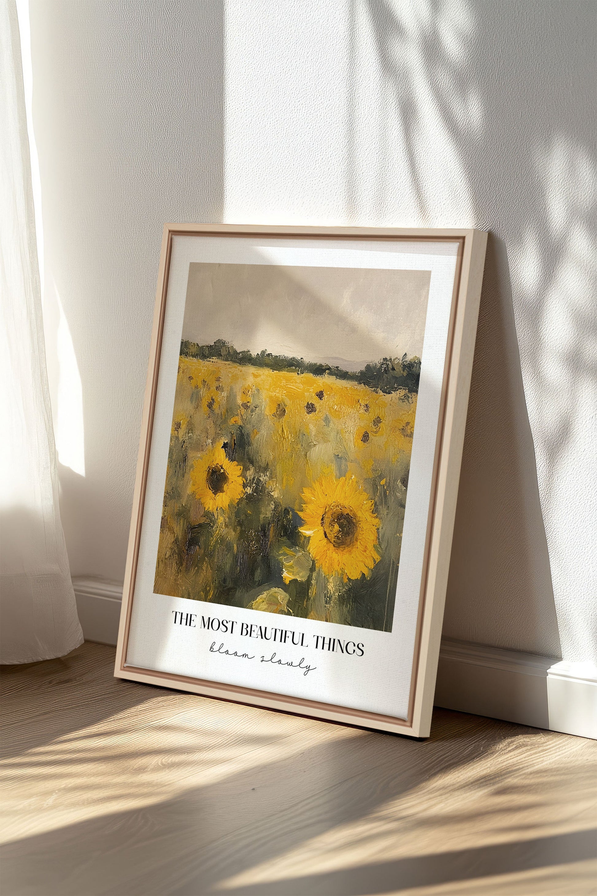 BLOOM SLOWLY, Stretched Canvas Artwork