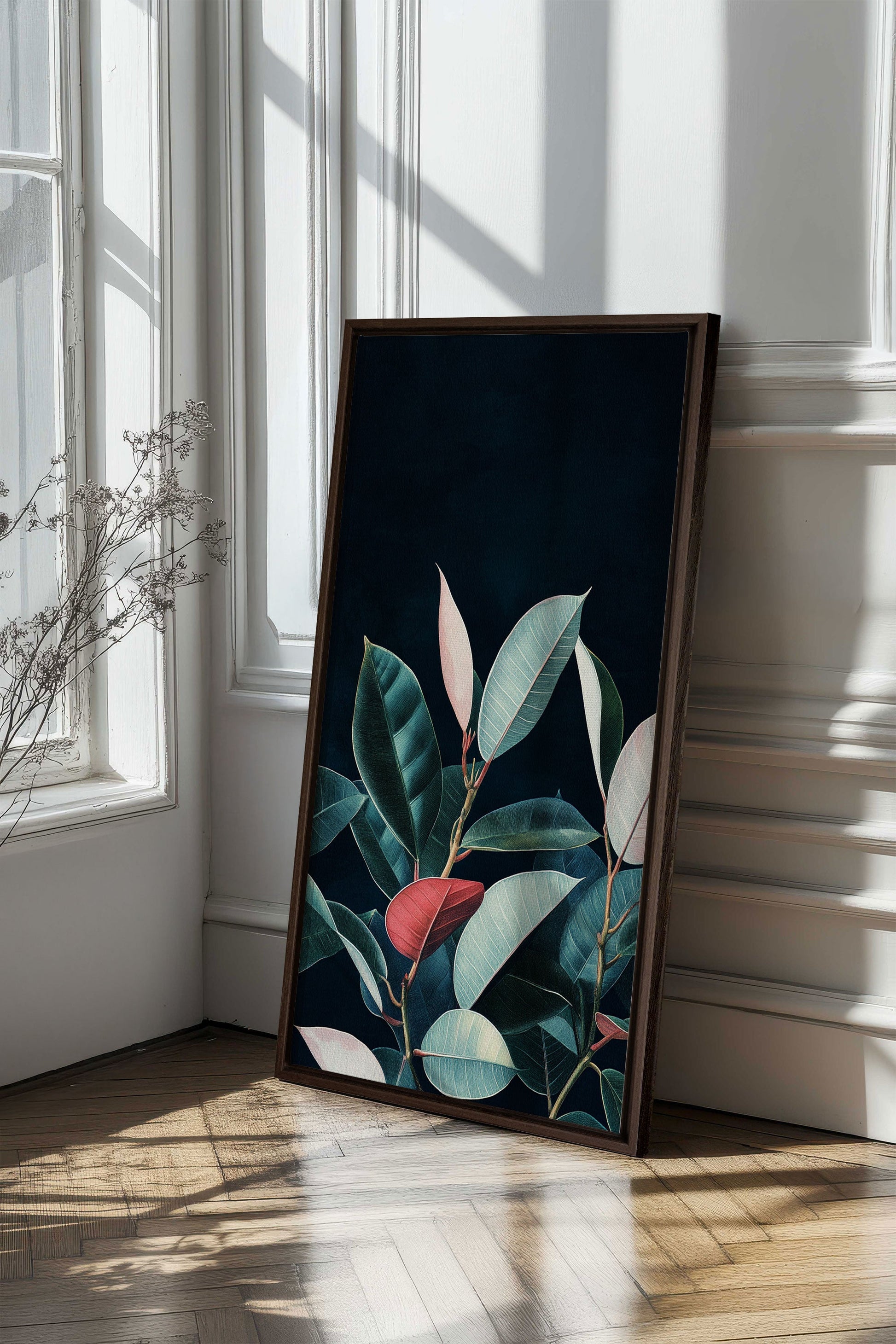Nocturnal Foliage, Stretched Canvas Artwork