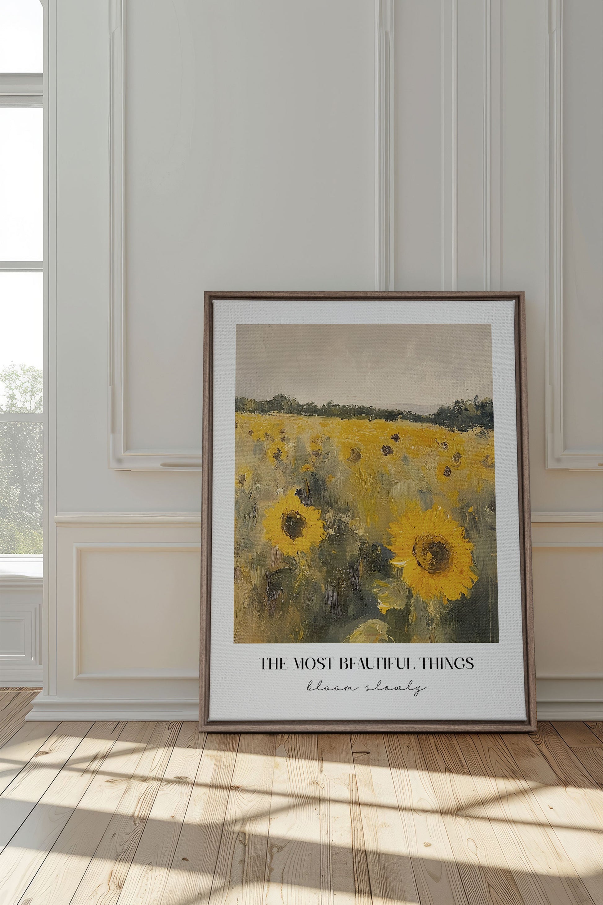 BLOOM SLOWLY, Stretched Canvas Artwork