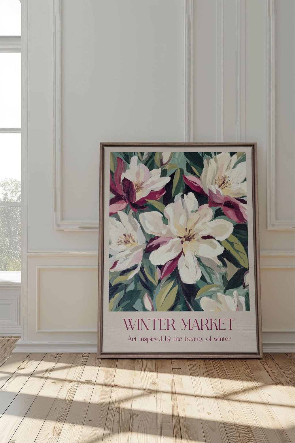 WINTER MARKET II, Stretched Canvas Artwork