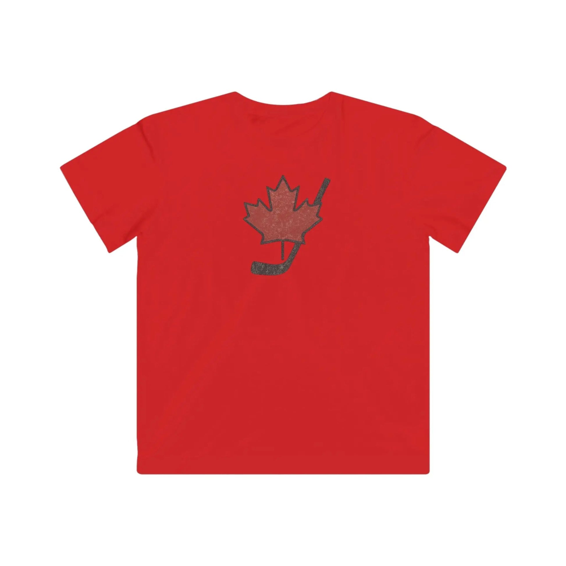 Vintage Canada Maple Leaf T-Shirt Youth Distressed Graphic Tee for Hockey Fans
