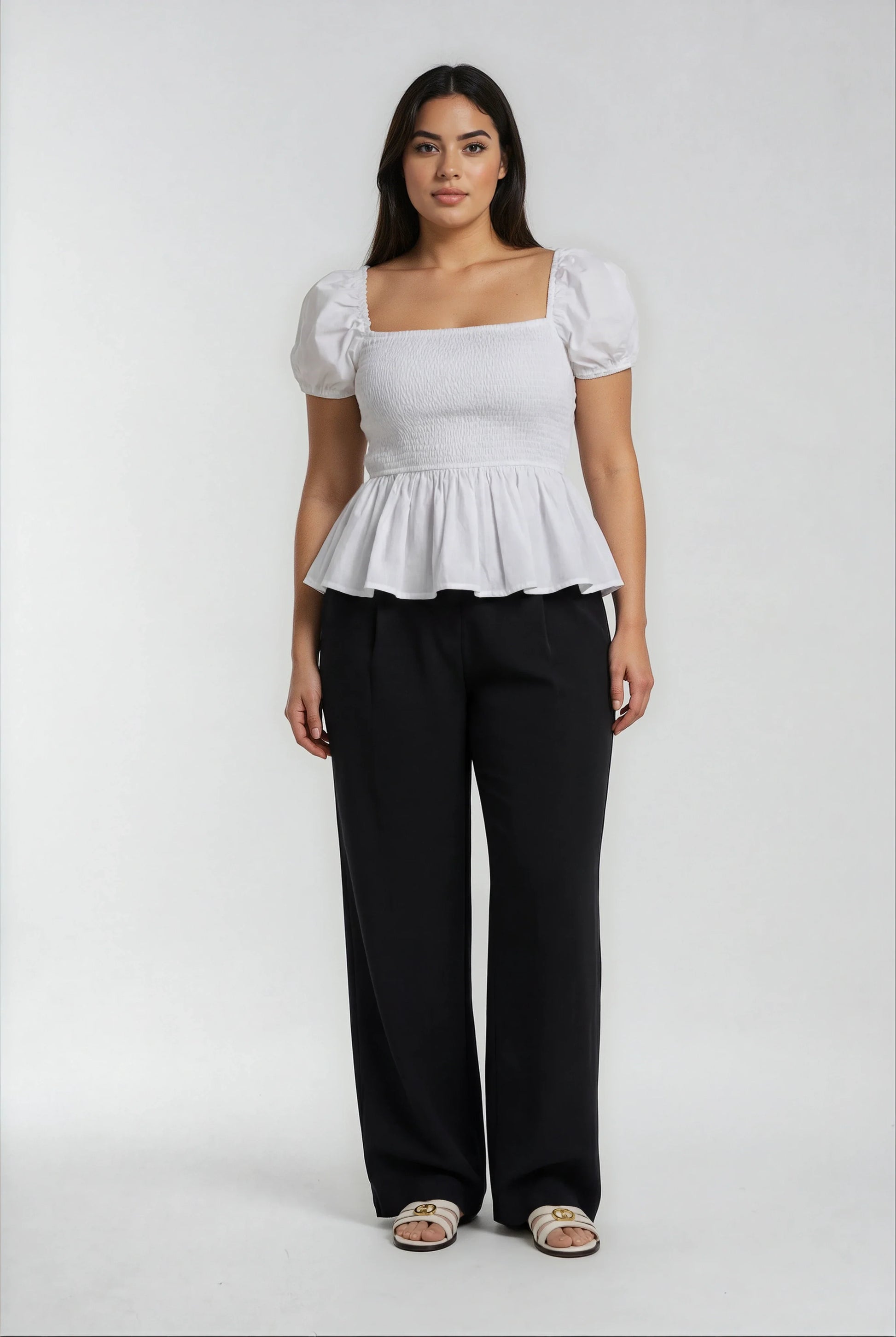 Luxeflow - Elevated Wide Leg Sweatpants Trouser Pants Black