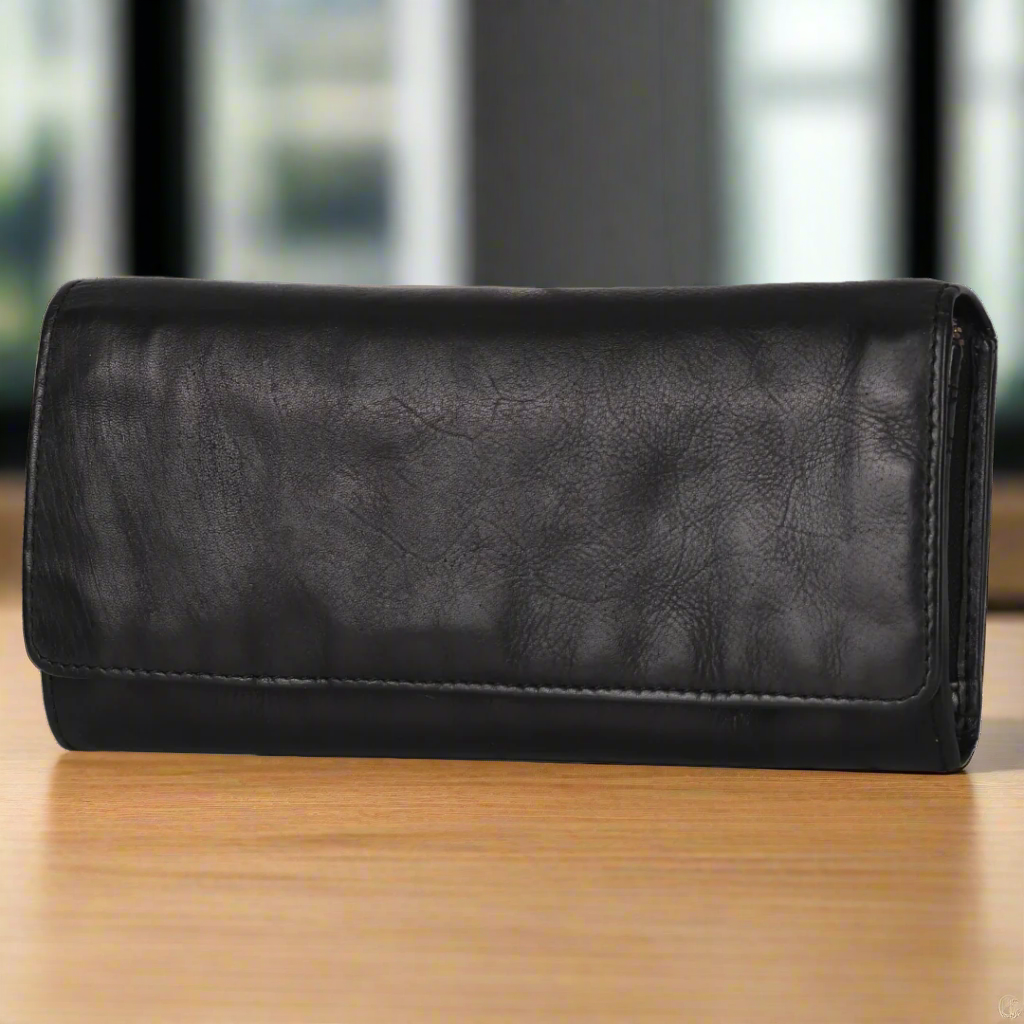 Pochette portefeuille en cuir pour femme MET