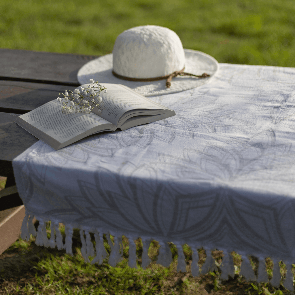 Serviettes turques Canada | Serviette de corps | Gris et blanc