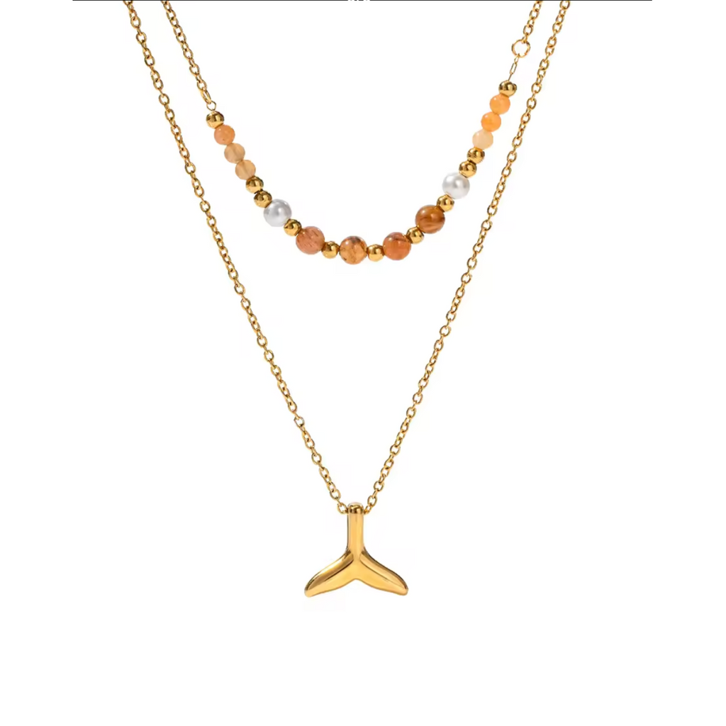 Collier à doubles perles By The Sea