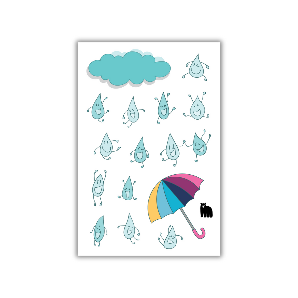 Puffy Rain Drops