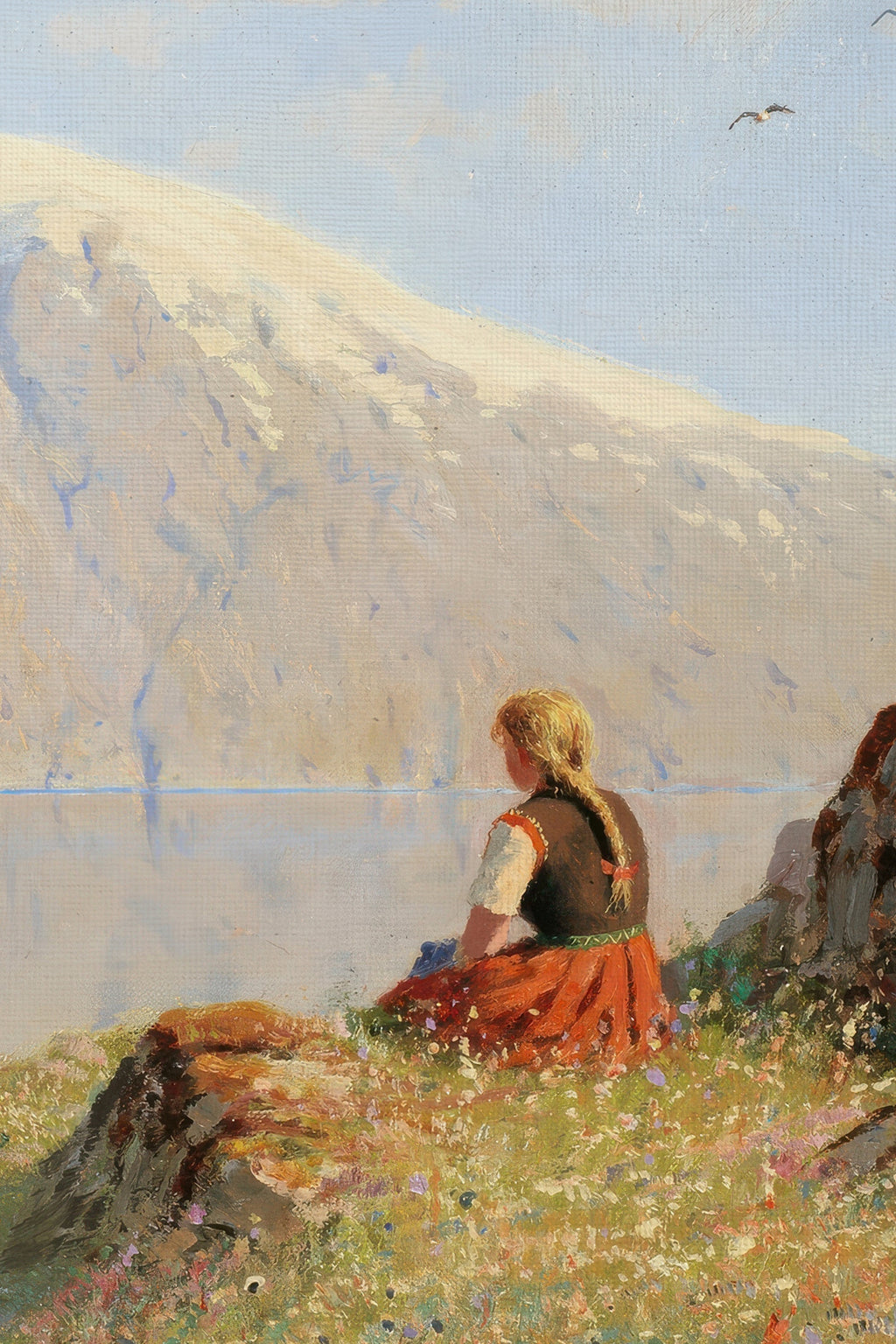 The Breath of the Peaks, Vintage Silver Frame