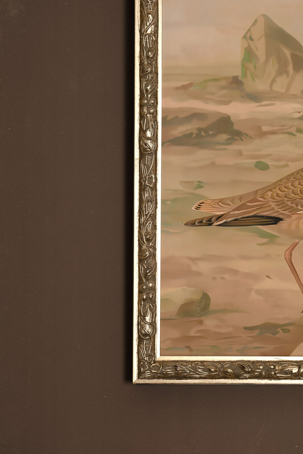 Sandy Birds, Vintage Silver Frame