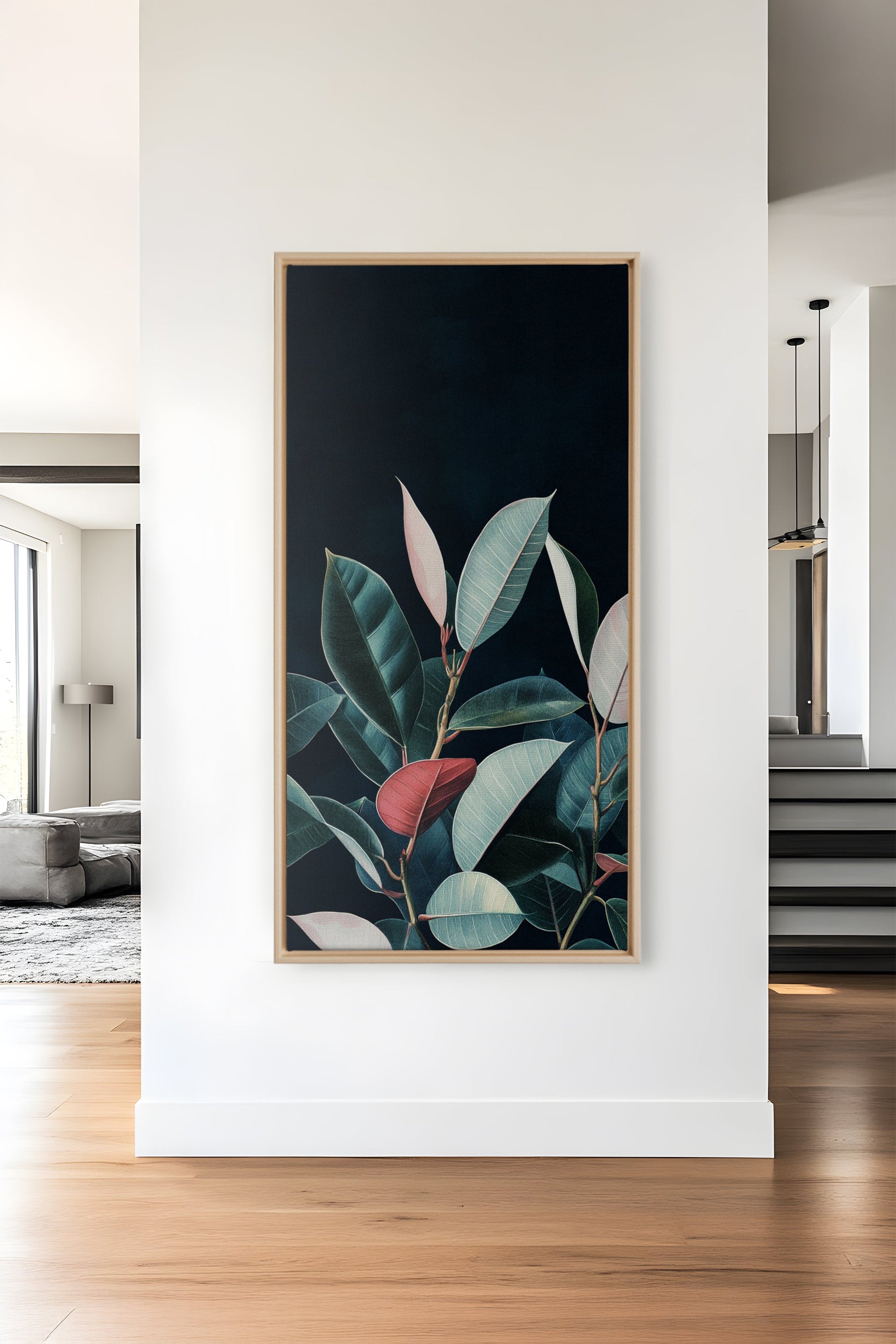 Nocturnal Foliage, Stretched Canvas Artwork