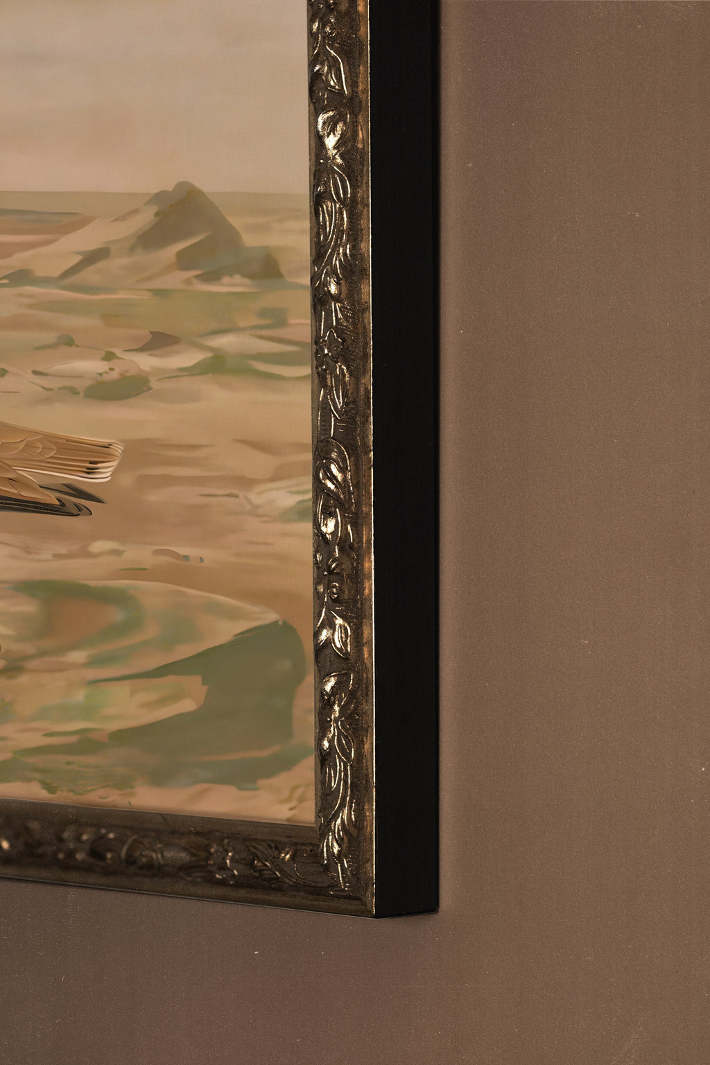 Sandy Birds, Vintage Silver Frame
