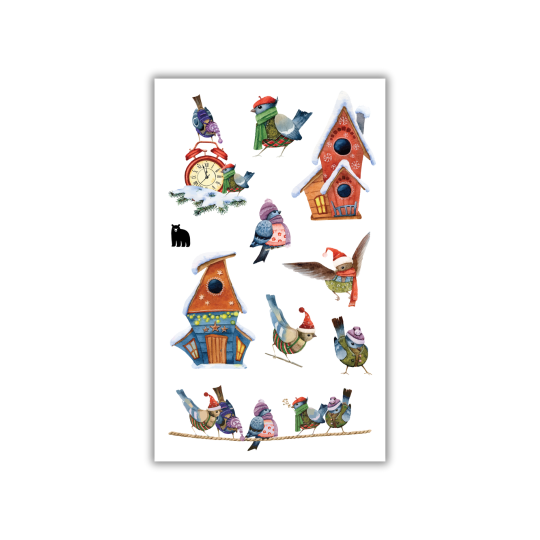 Bundled Up Birds