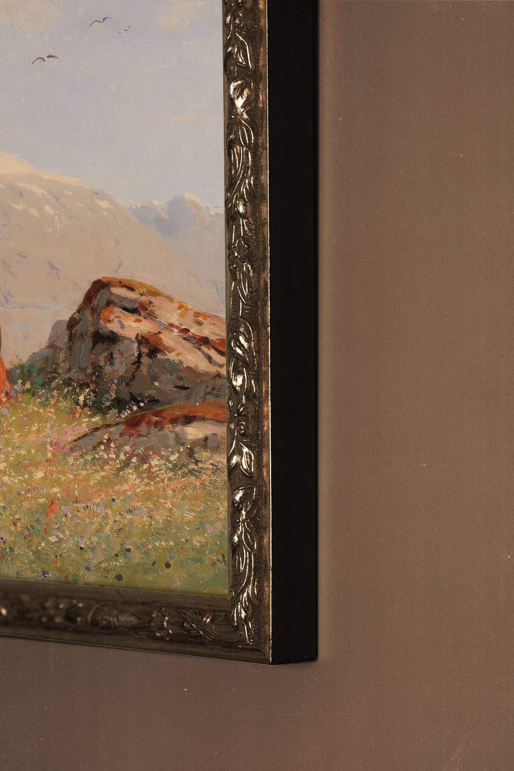 The Breath of the Peaks, Vintage Silver Frame