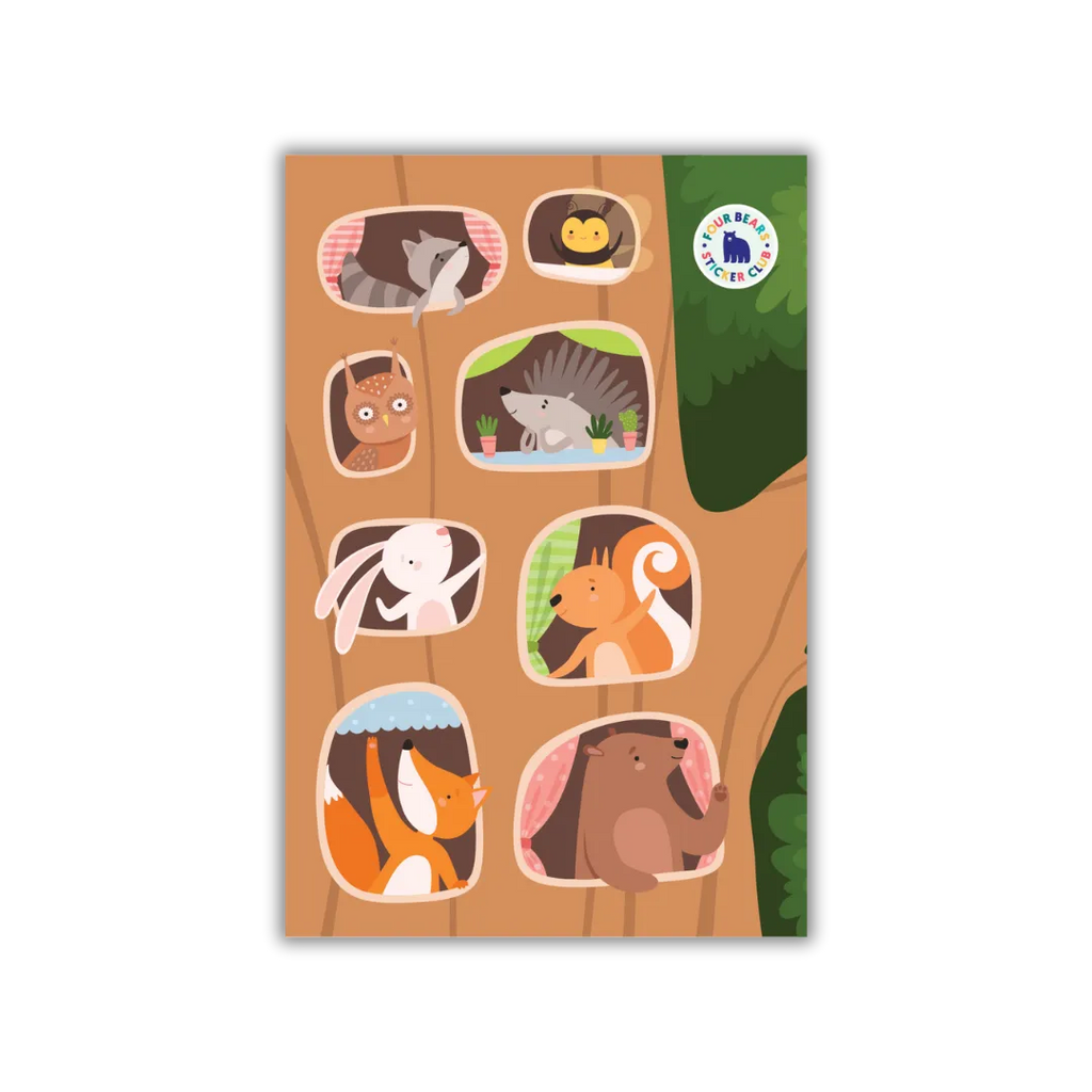 Woodland Home - Four Bears Sticker Club