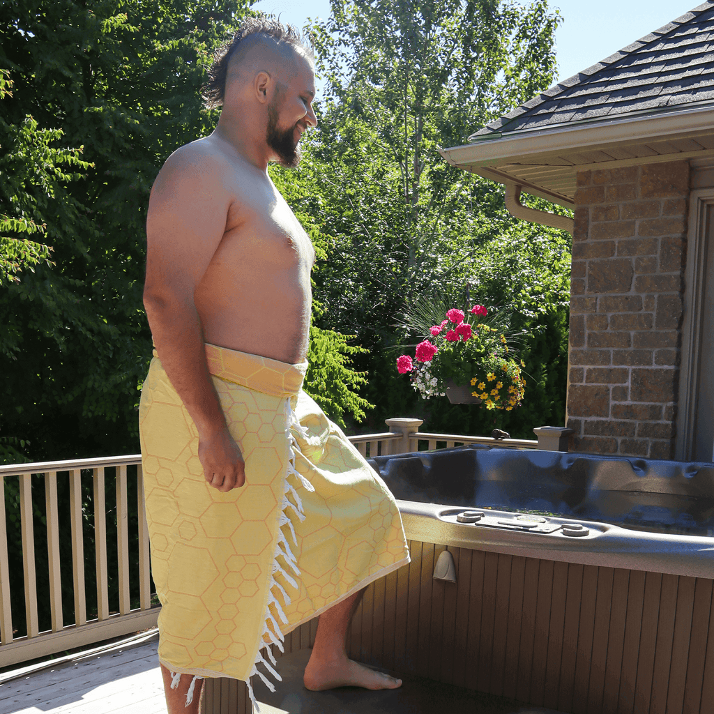 Serviettes turques Canada | Ensemble jaune et orange