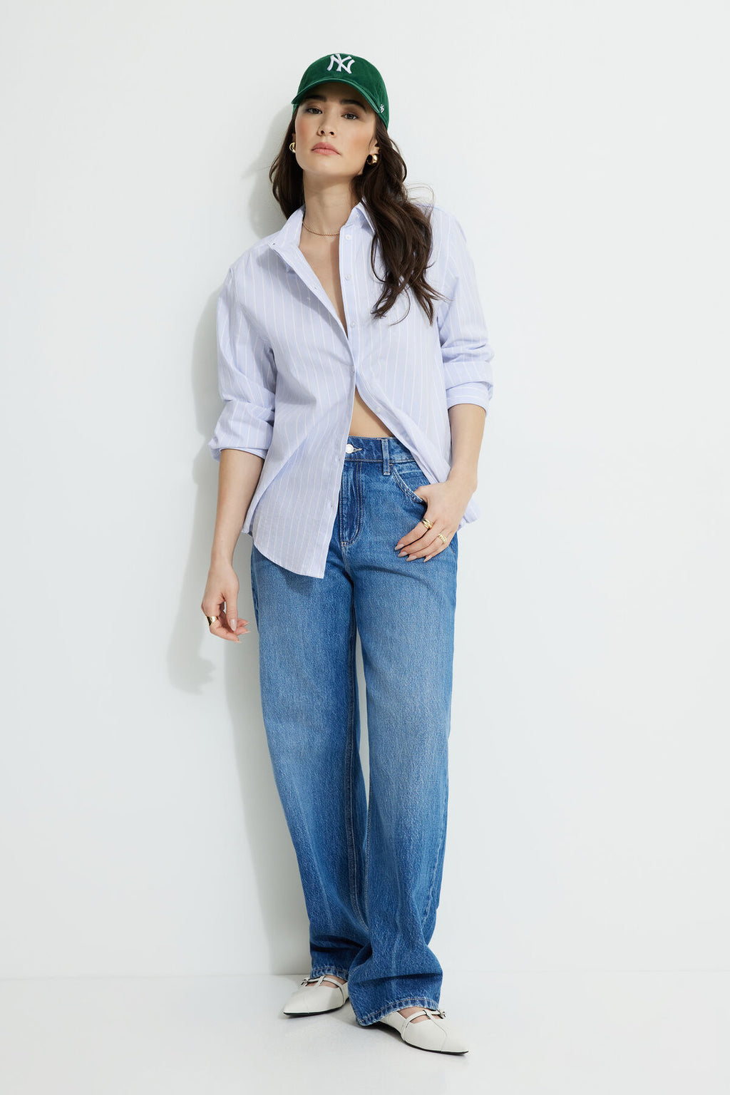 Mika Mid Rise Relaxed Straight Leg Jeans