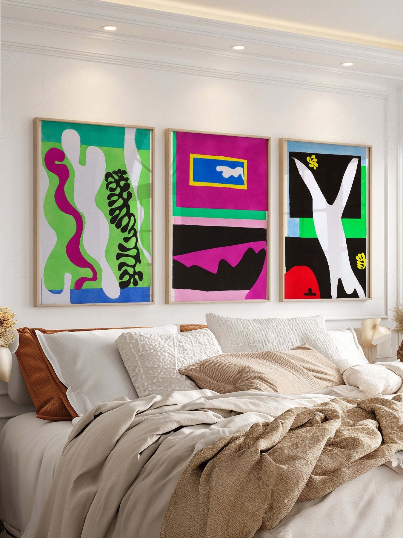 Henri Matisse Gallery Wall Set of 3 – Modern Cut-Out Art Prints