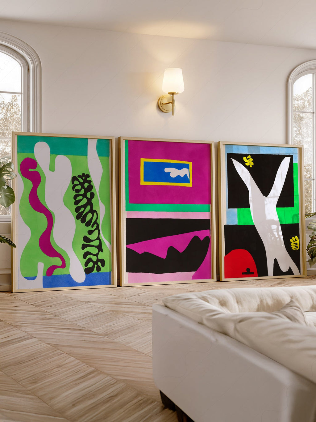 Henri Matisse Gallery Wall Set of 3 – Modern Cut-Out Art Prints
