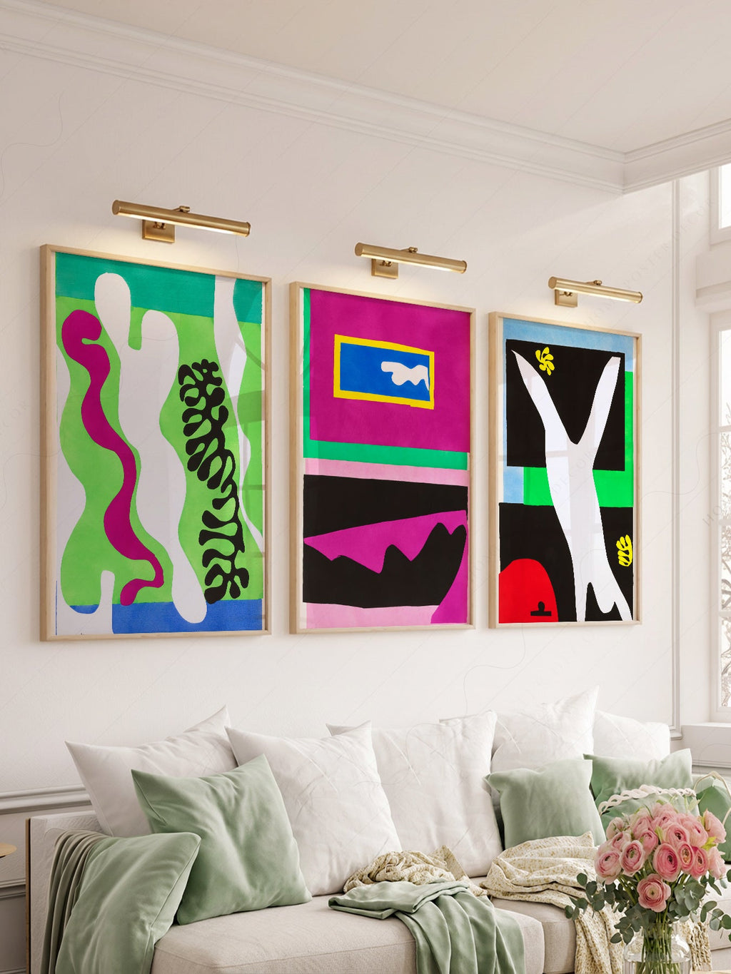 Henri Matisse Gallery Wall Set of 3 – Modern Cut-Out Art Prints