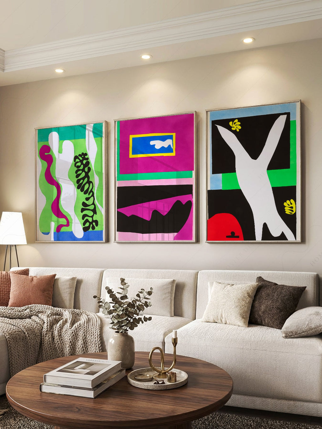Henri Matisse Gallery Wall Set of 3 – Modern Cut-Out Art Prints