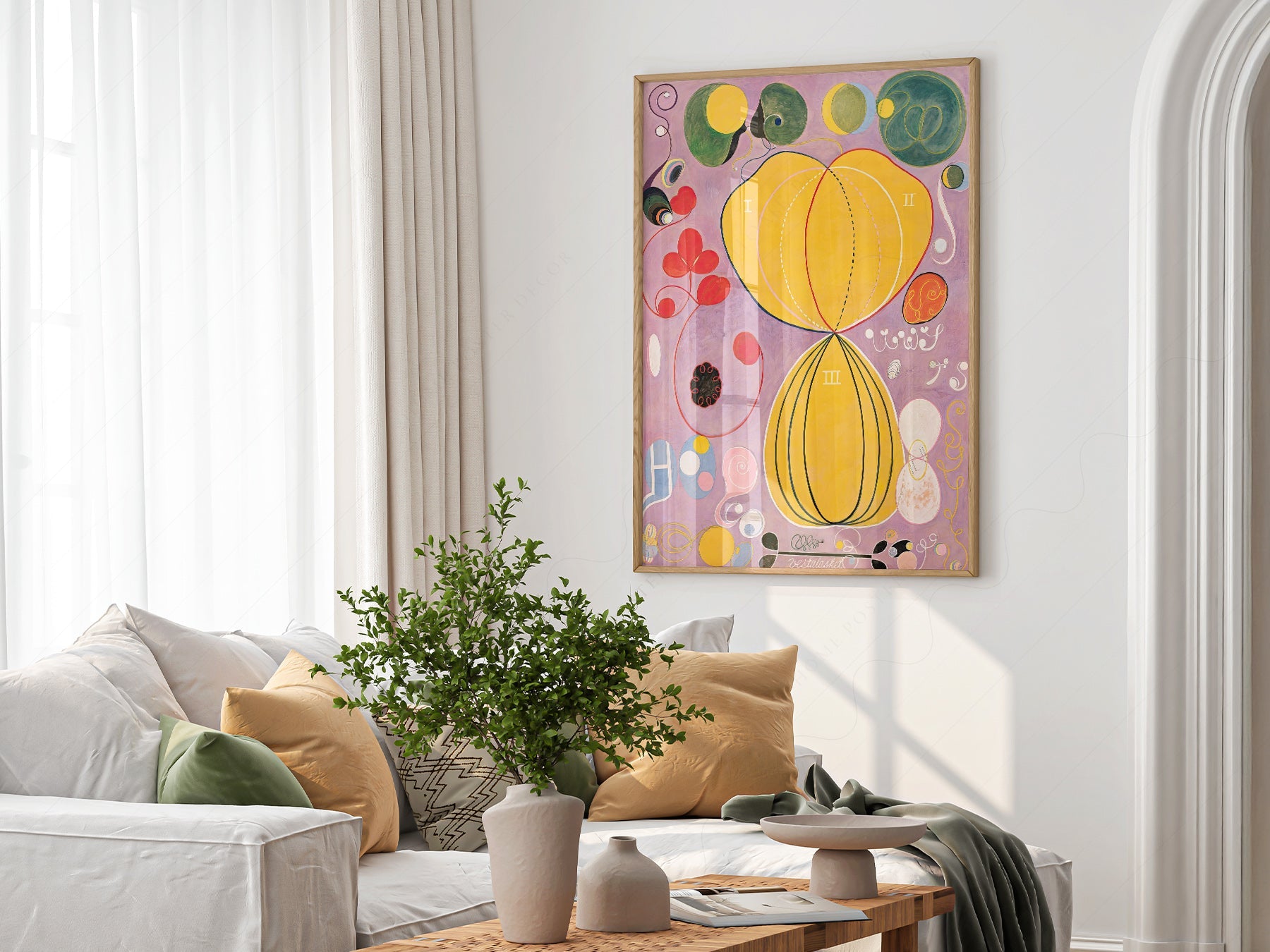 Hilma af Klint The Ten Largest No. 7 Adulthood Print – Abstract Art