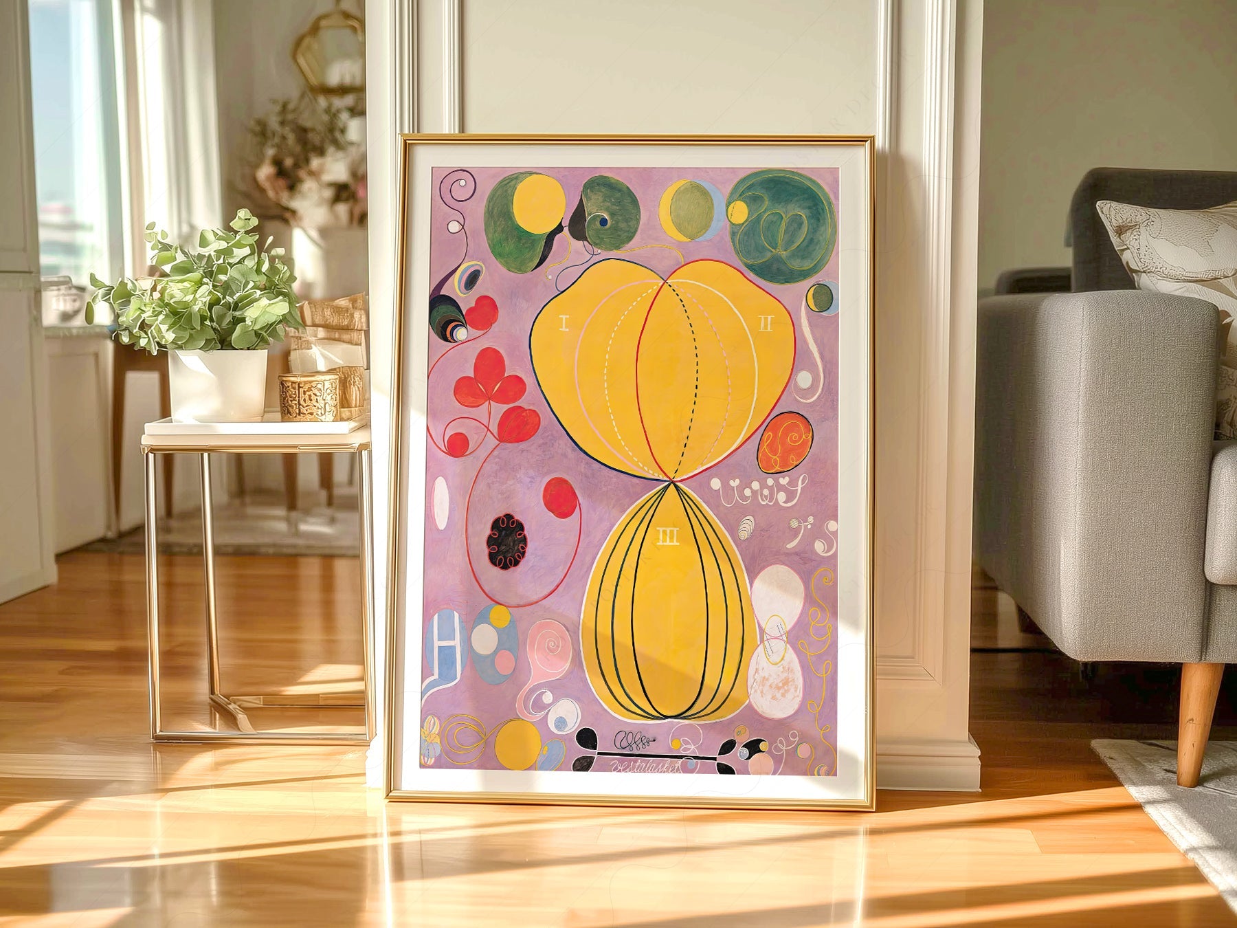 Hilma af Klint The Ten Largest No. 7 Adulthood Print – Abstract Art