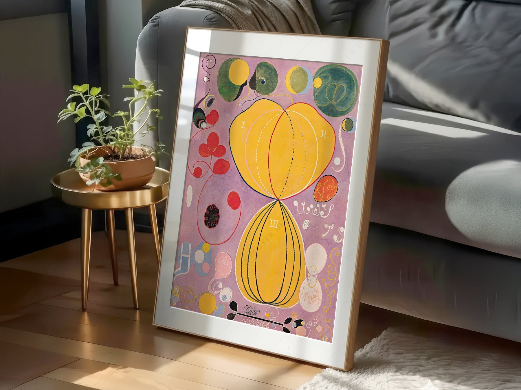Hilma af Klint The Ten Largest No. 7 Adulthood Print – Abstract Art