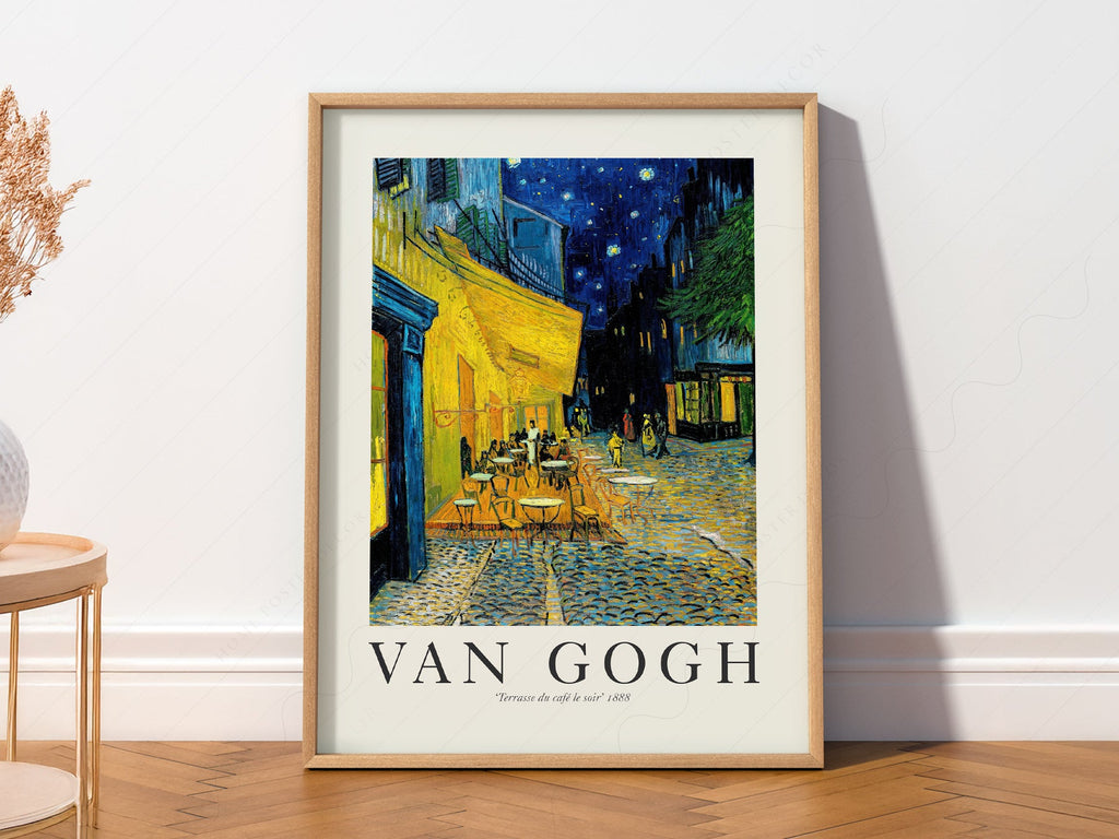 Van Gogh Café Terrace at Night Art Print – Famous Painting Wall Art