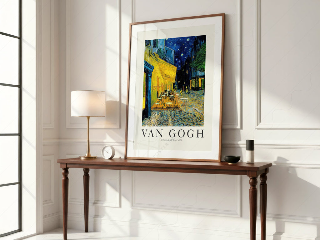 Van Gogh Café Terrace at Night Art Print – Famous Painting Wall Art