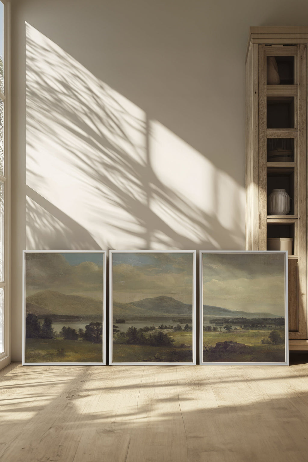 TRIO OF SOFT SEASONS (3 Works on Stretched Canvas)