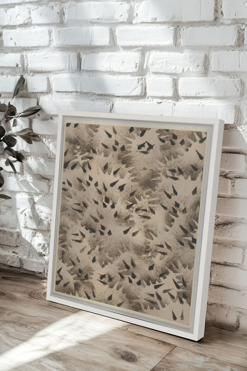 GRAIN OF SHADOW, Stretched Canvas Artwork