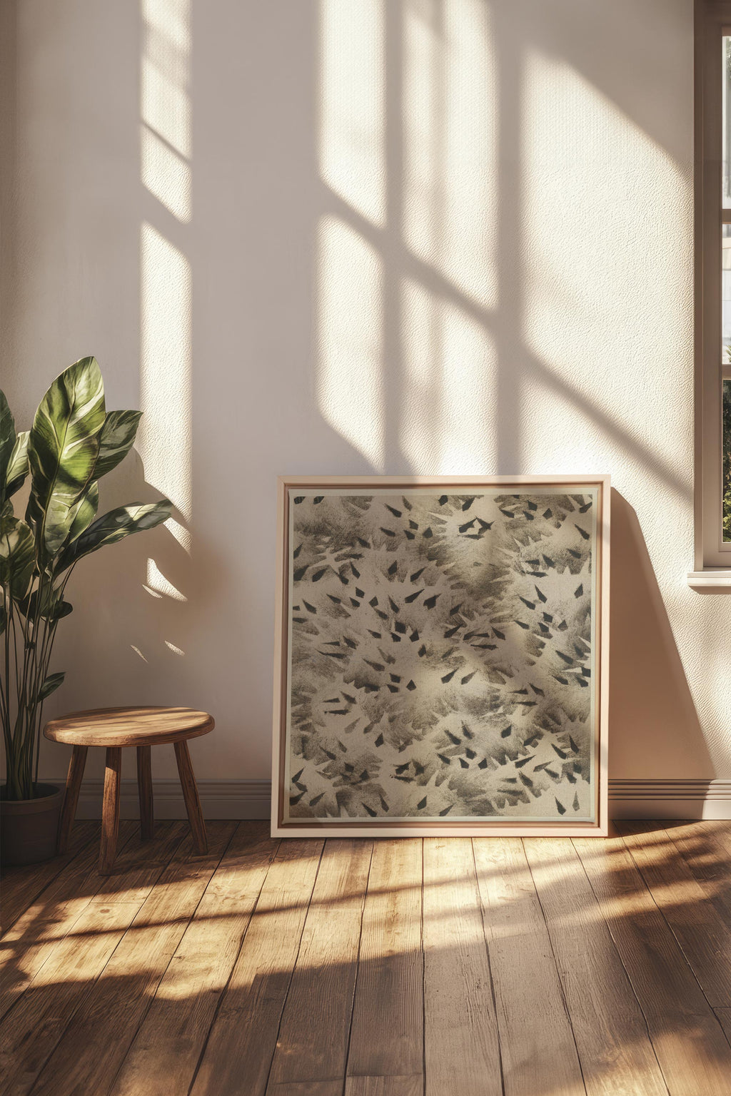 GRAIN OF SHADOW, Stretched Canvas Artwork