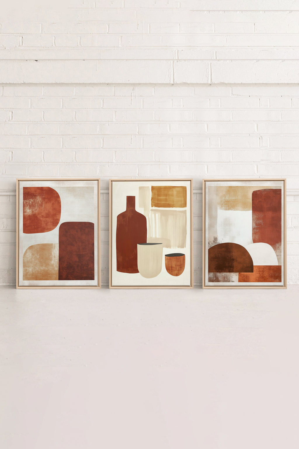 EARTHLY CRAFT TRIO (3 Stretched Canvas Artworks)