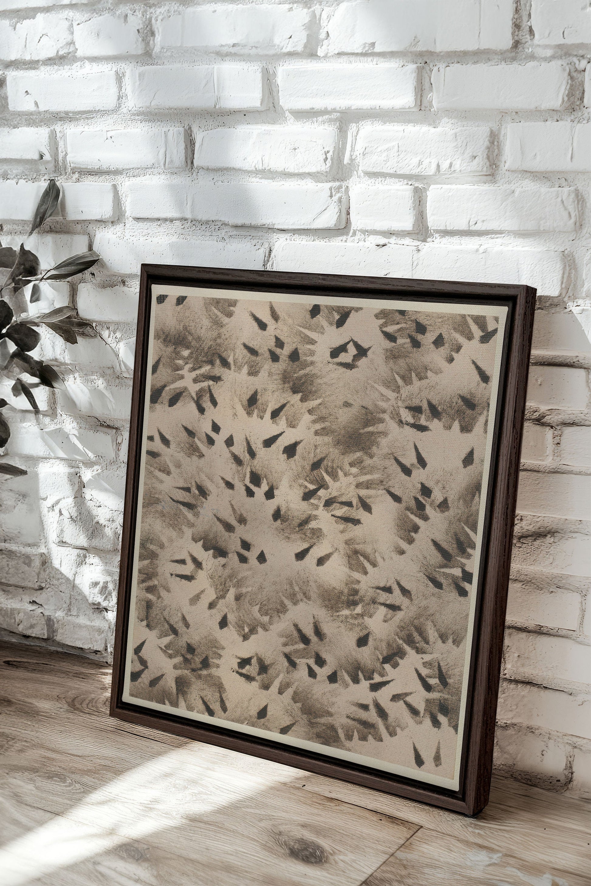 GRAIN OF SHADOW, Stretched Canvas Artwork