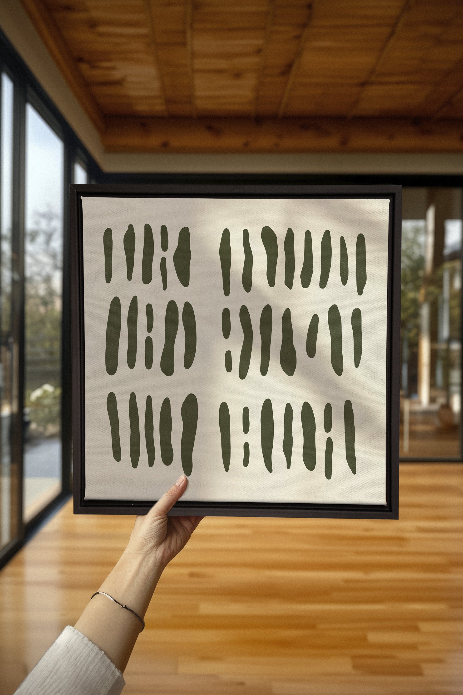 FLOATING PATTERNS, Stretched Canvas Artwork