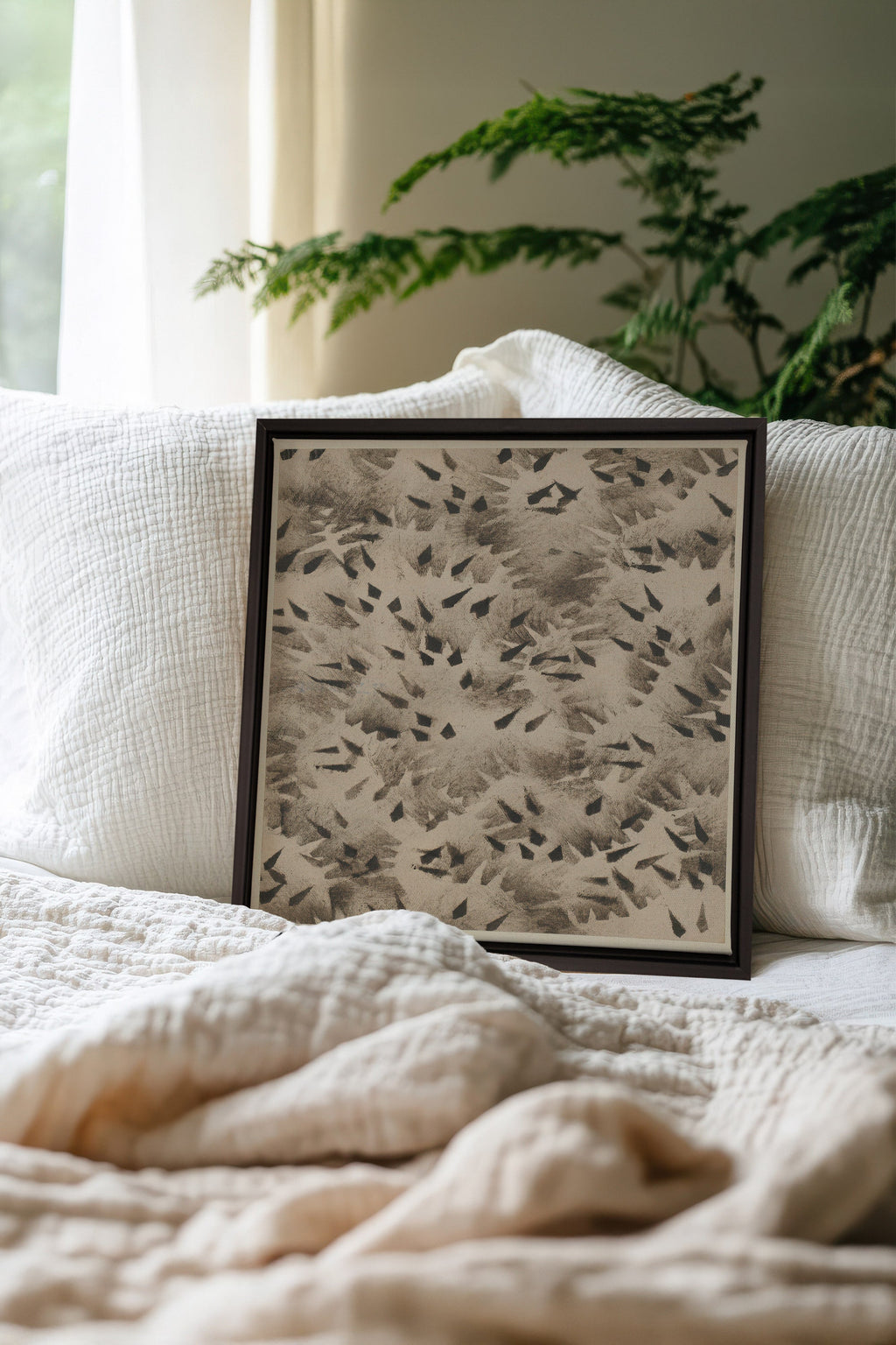 GRAIN OF SHADOW, Stretched Canvas Artwork