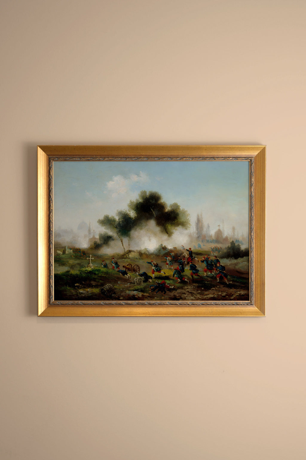 Vintage Gold Battle Souvenir Frame