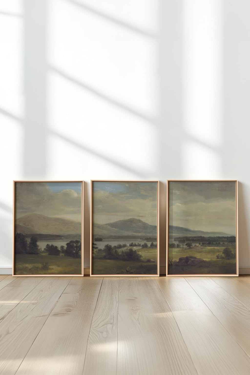 TRIO OF SOFT SEASONS (3 Works on Stretched Canvas)