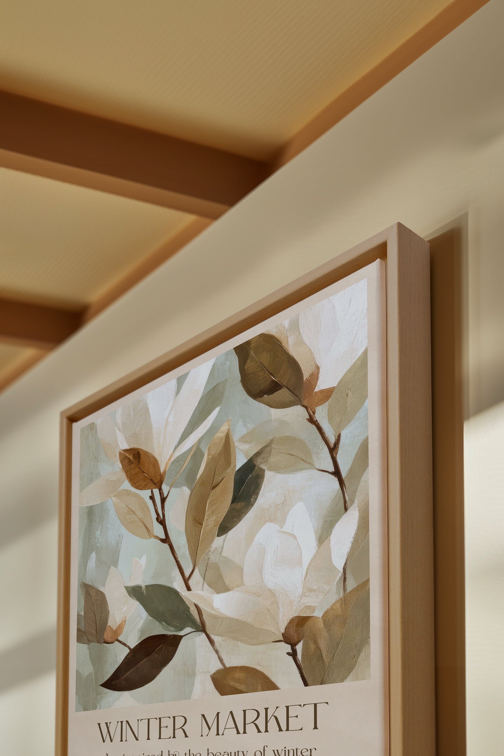 WINTER MARKET III, Stretched Canvas Artwork