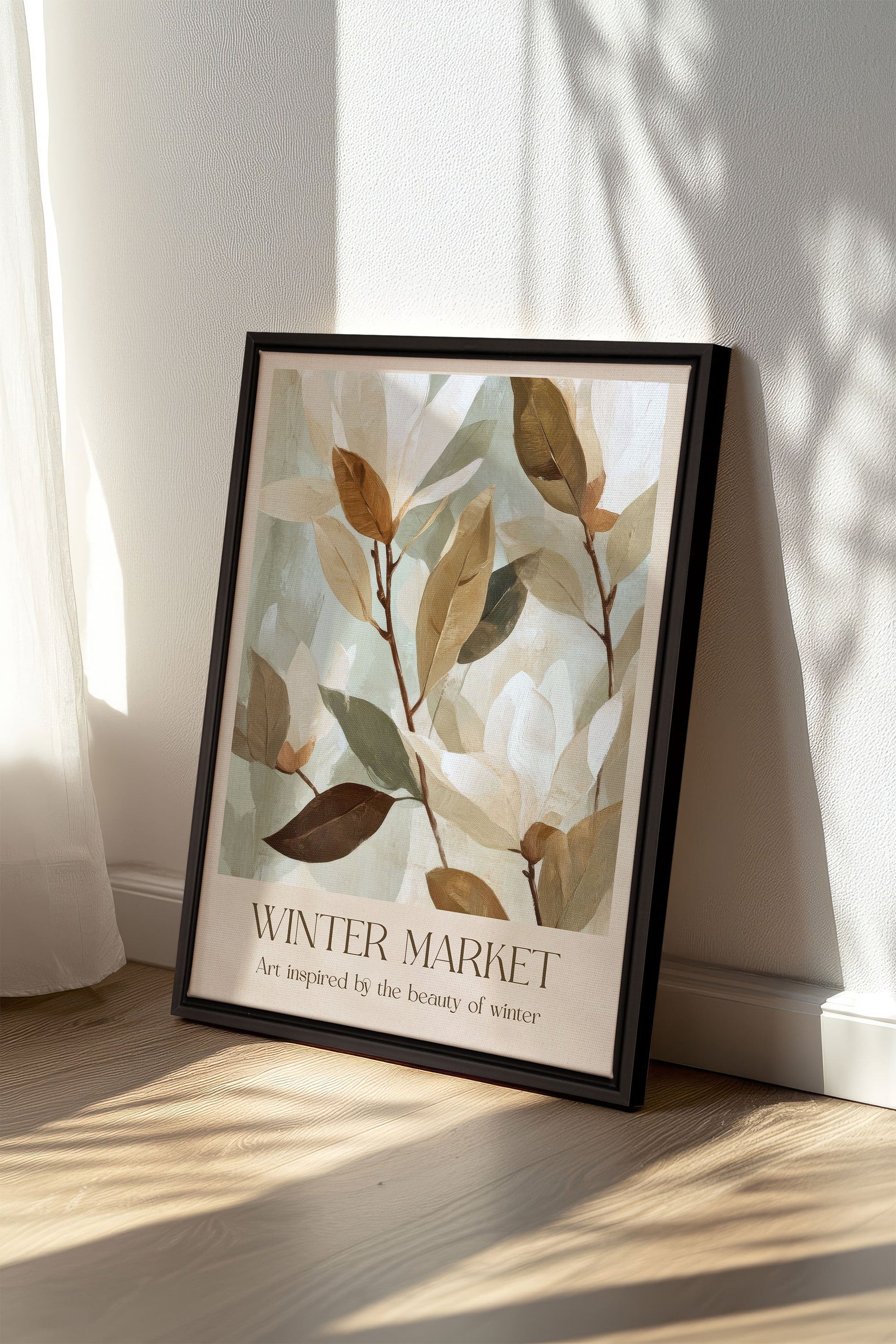 WINTER MARKET III, Stretched Canvas Artwork
