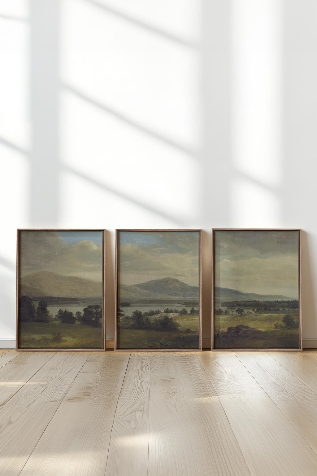 TRIO OF SOFT SEASONS (3 Works on Stretched Canvas)