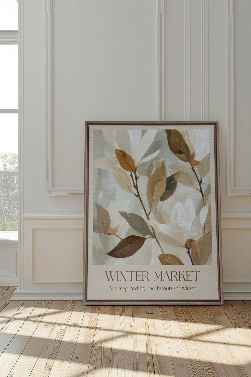 WINTER MARKET III, Stretched Canvas Artwork