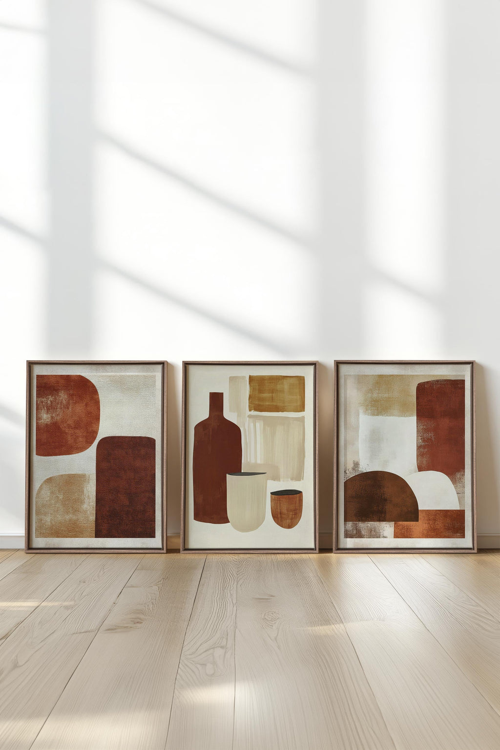EARTHLY CRAFT TRIO (3 Stretched Canvas Artworks)