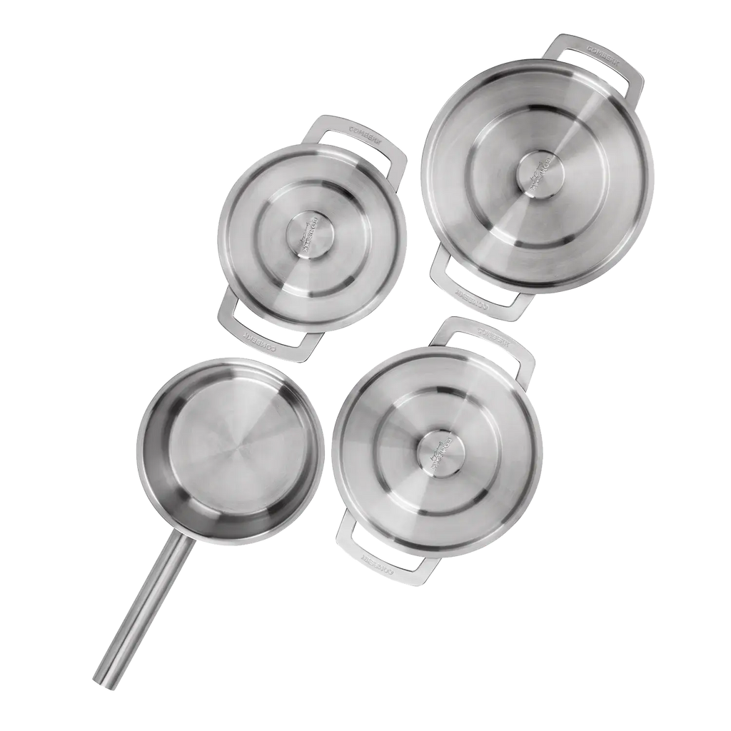 COMBEKK | Stainless Steel Cookware Set of Four
